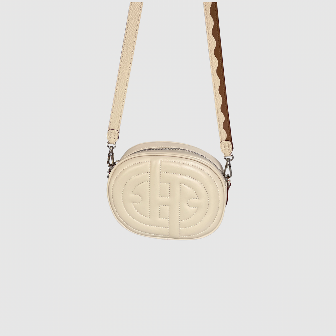 CARAVICHE Ecru Quilted Mini Bag