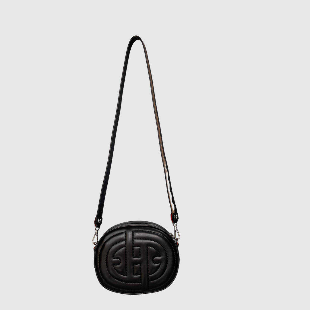 CARAVICHE Black Quilted Mini Bag