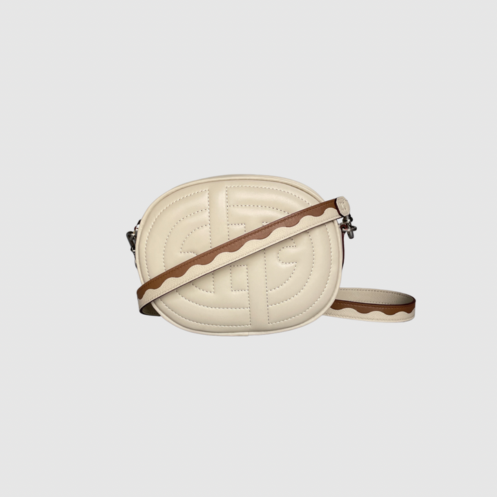 CARAVICHE Ecru Quilted Mini Bag