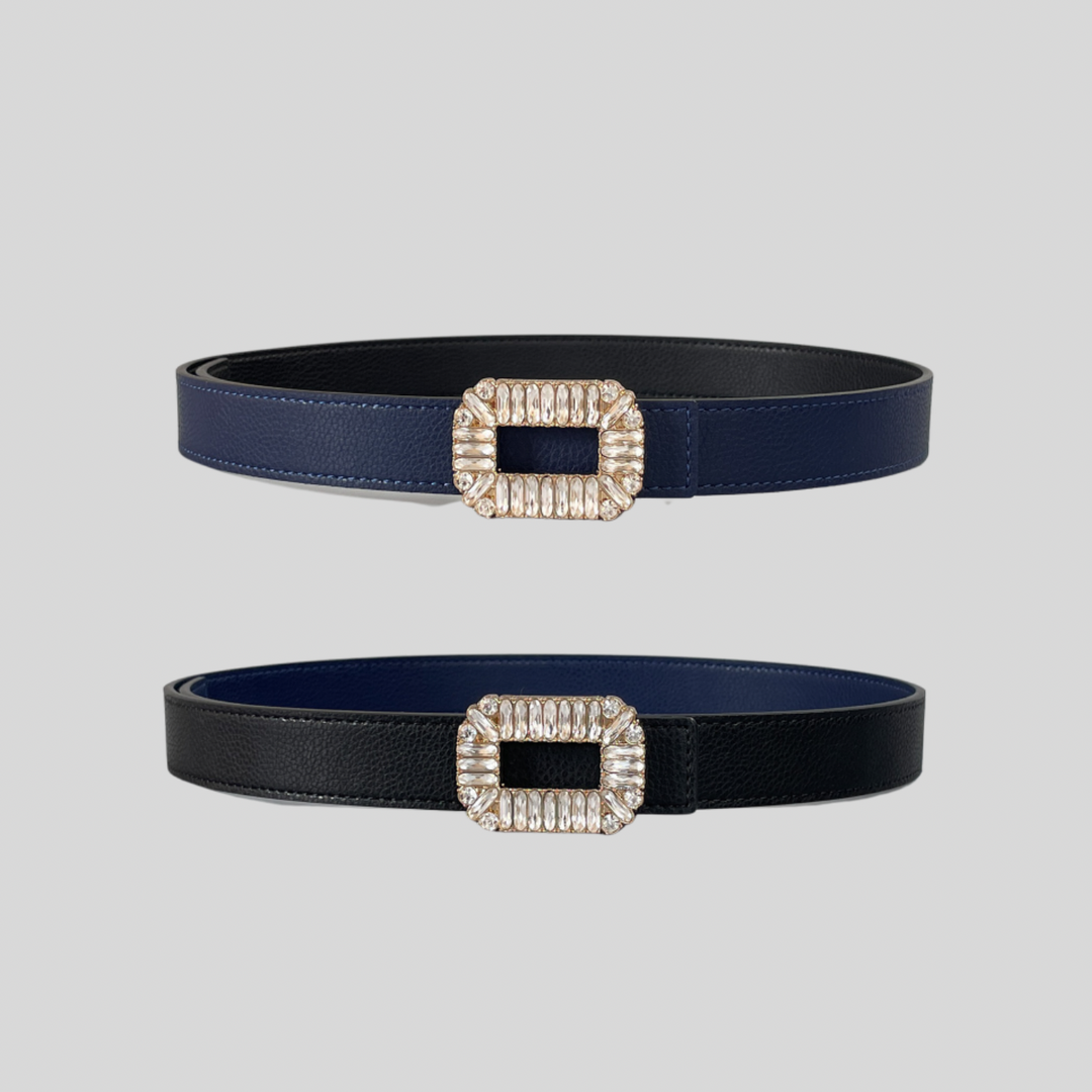 2.5CM Strass Reversible Interchangeable Belt