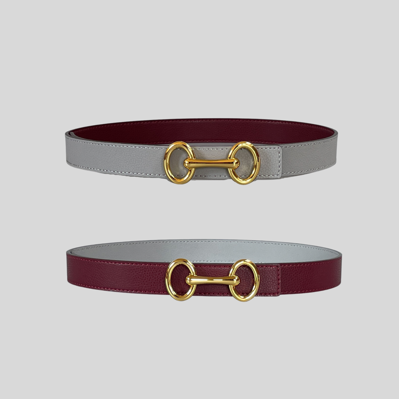 reversible horsebit belt