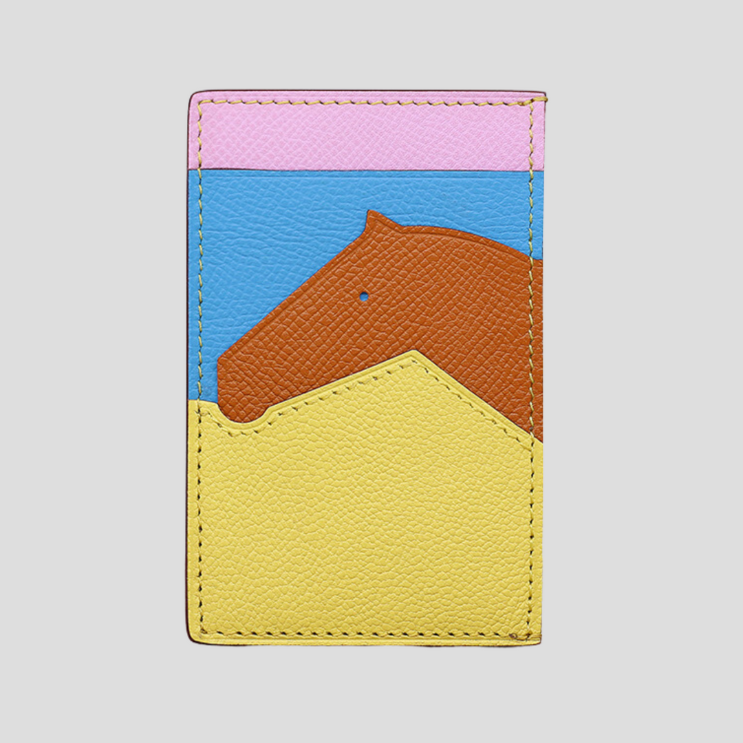 Les Petits Chevaux Card Holder Leather